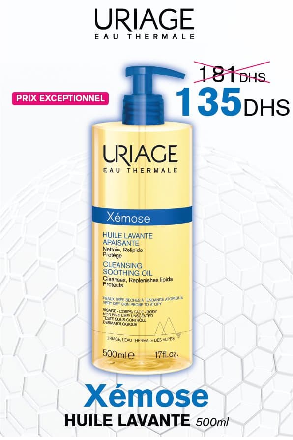 Uriage – Xemose – Huile Lavante Apaisante – 500 ml