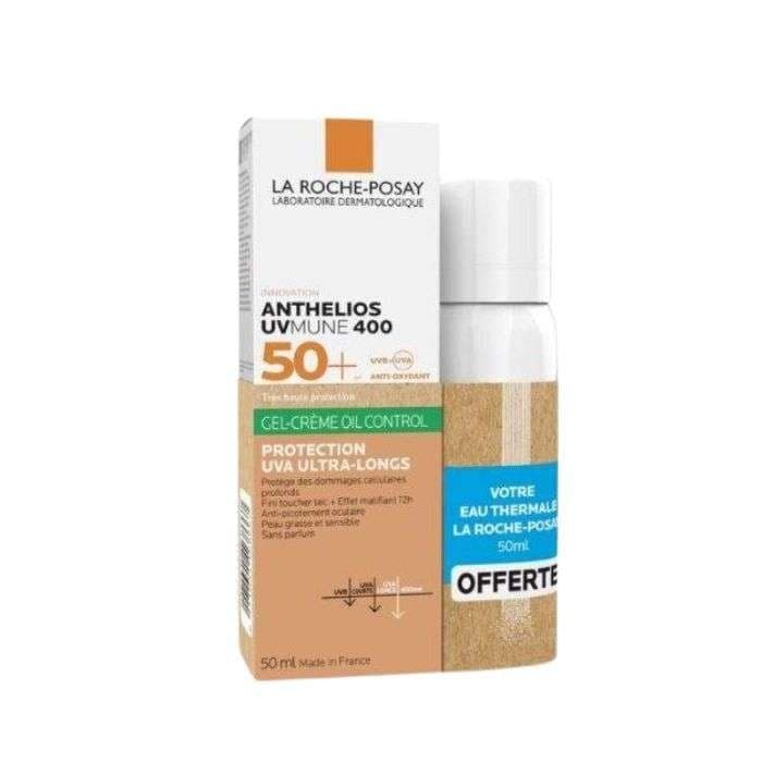 La Roche Posay PACK ANTHELIOS GEL CREME OIL CONTROL INVISIBLE SPF50+ 50ML + EAU THERMALE view 1