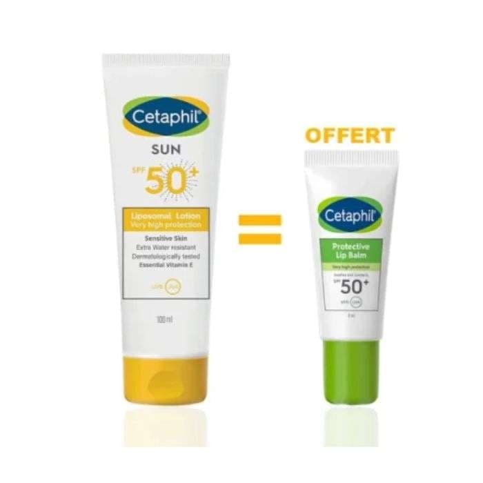 CETAPHIL SUN LOTION SPF50+ 100ML + CET LIPBALM SPF 50+ OFFERT