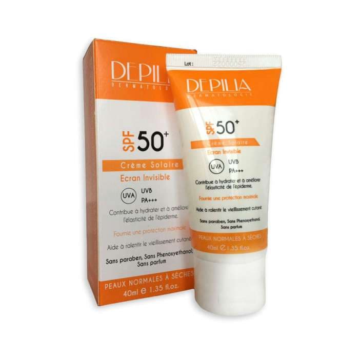 DEPILIA ECRAN INVISIBLE CREME SOLAIRE SPF50+ 50ML