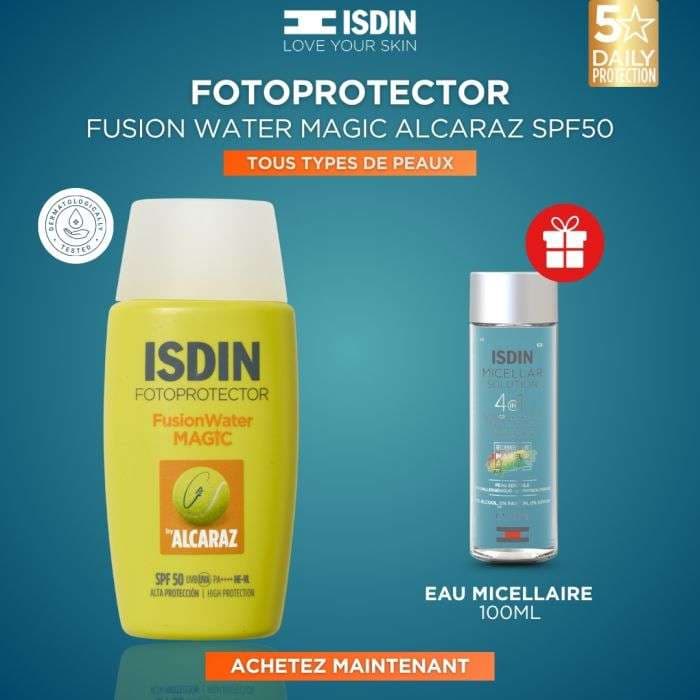 ISDIN FOTOPROTECTOR FUSION WATER MAGIC BY ALCARAZ SPF50+ 50ML view 0