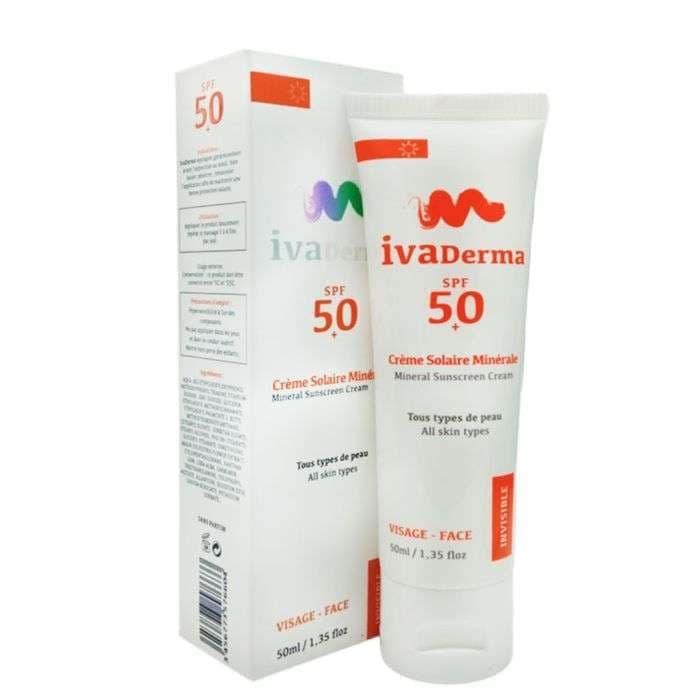 IVADERMA CREME SOLAIRE MINERALE SPF50+ 50ML