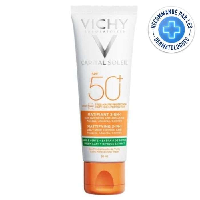 VICHY CAPITAL SOLEIL SPF50 TOUCHER SEC + APRES SOLEIL 100ML PACK